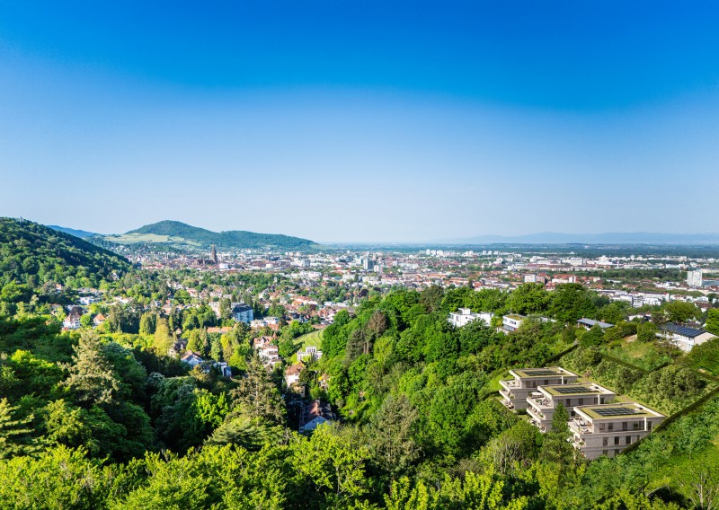 Weitblick auf Freiburg